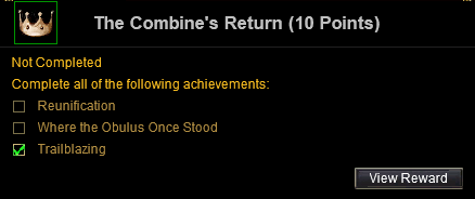 The Combines Return Achievement